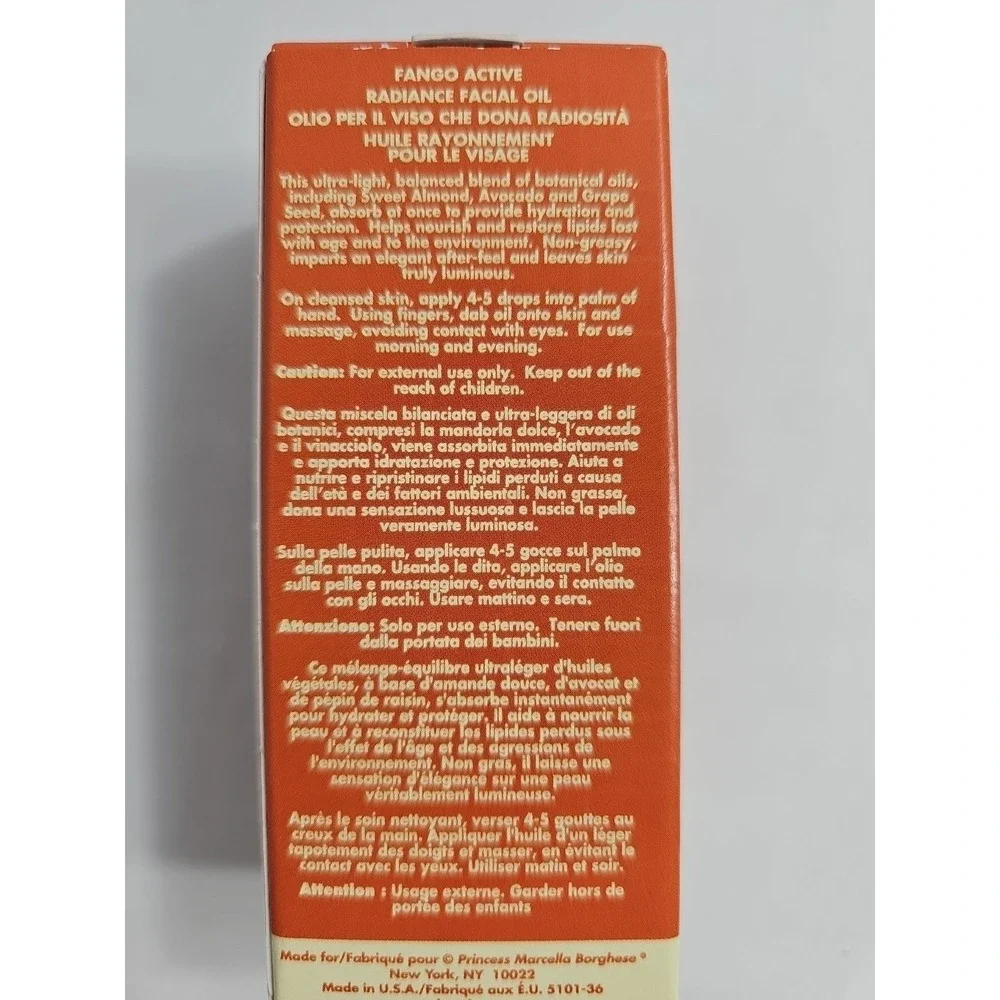 Borghese Fango Active Radiance Facial‎ Oil 1 OZ  NEW +FANGO MUD 1 OZ